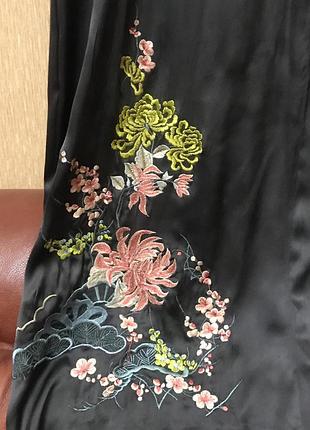 Платье миди karen millen шелк с вышивкой оригинал6 фото