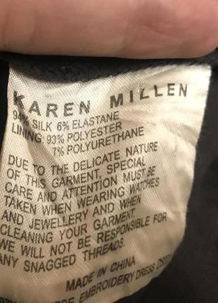 Платье миди karen millen шелк с вышивкой оригинал8 фото