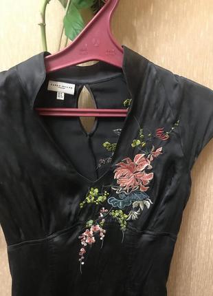 Платье миди karen millen шелк с вышивкой оригинал4 фото