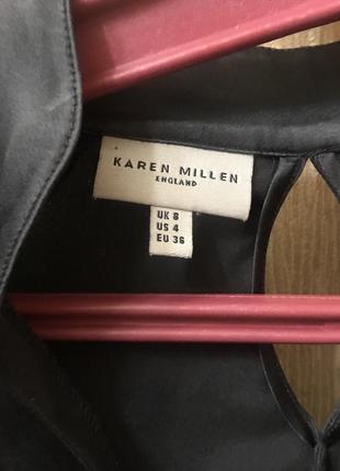 Платье миди karen millen шелк с вышивкой оригинал7 фото