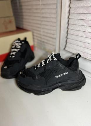 Кроссовки ботинки кожа натуральная balenciaga triple s оригинал размер 40 25,5 см5 фото