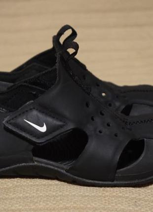 Чудові найлегші чорні фірмові аквашузи nike sunray protect 27 р.