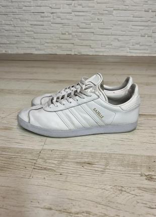 Стильные кожаные кроссовки adidas gazelle3 фото