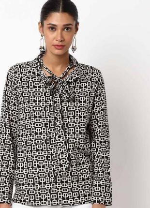 Женская блуза zara большого размера 54 56, оверсайз1 фото