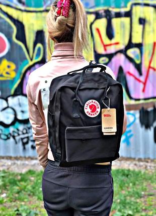 🔥 рюкзак fjallraven kanken classic black5 фото