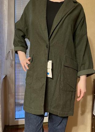 💕 жакет піджак з натуральної тканини кардиган zara 💕