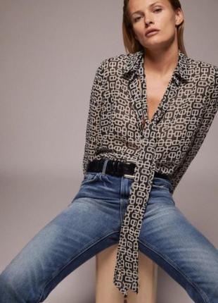 Женская блуза zara большого размера 54 56, оверсайз9 фото