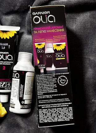 Стійка крем-фарба без аміаку garnier olia