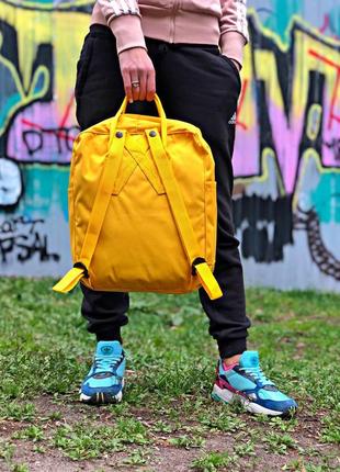 Рюкзак fjallraven kanken classic yellow4 фото