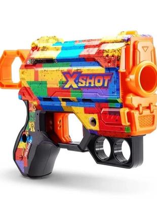 Швидкострільний бластер x-shot skins menace striper (8 патронів), 36515n
