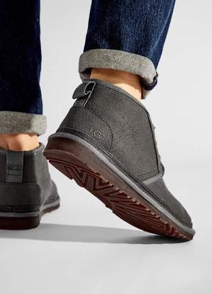 Чоловічі черевики ugg сірого кольору2 фото