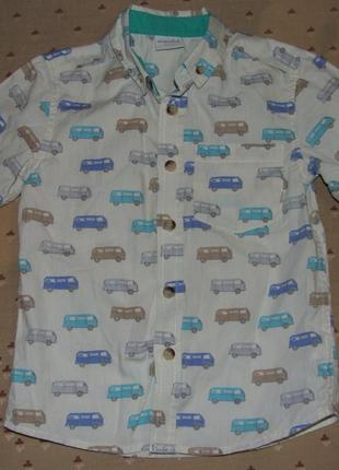 Рубашка мальчику котон 4 - 5 лет miniclub