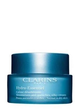 Зволожувальний крем для сухої шкіри clarins hydra-essentiel rich cream-very dry skin spf 15