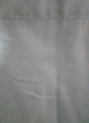 Світло-бірюзова лляна сорочка michael kors8 фото
