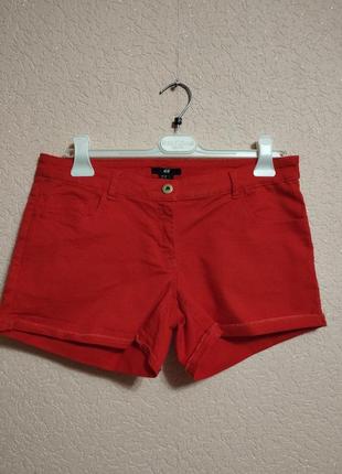 Шорти джинсові червоні літні,жіночі,розмір євро 38 на 46-48розмір від h&m1 фото