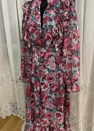 Сукня міді з шифону