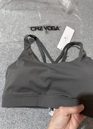 Crz yoga топ бра спортивный для спорта фитнеса зала lululemon4 фото