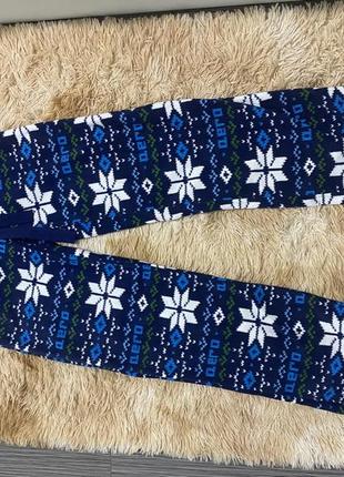 Теплі байкові піжамні штани