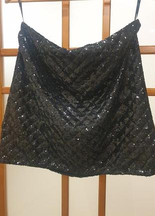 Спідниця паєтки dorothy perkins 14-й розмір