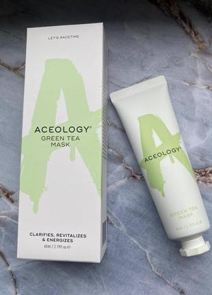 Тонизирующая маска для лица green tea mask Cotton от aceology