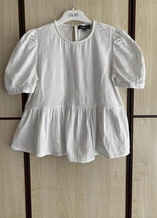 Блуза біла котонова