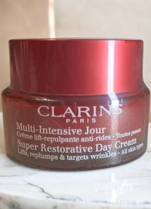 Clarins super restorative day cream multi-intensive дневной антивозрастной крем 50мл