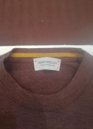 Стильный шерстяной свитер/джемпер/пуловер/свирик john smedley. оригинал.5 фото