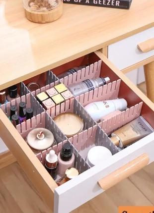 Регулируемый разделитель ящика для кухни. 4 млн. набор универсальных перегородок для...