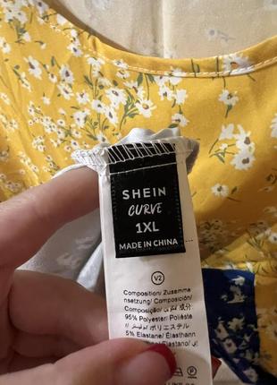 Блуза в цветочек shein 1xl5 фото