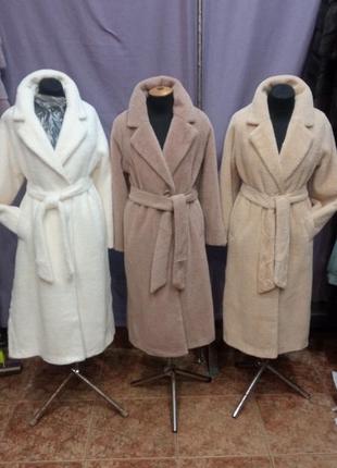 Пальто з альпаки, еко пальто, штучне пальто.1 фото