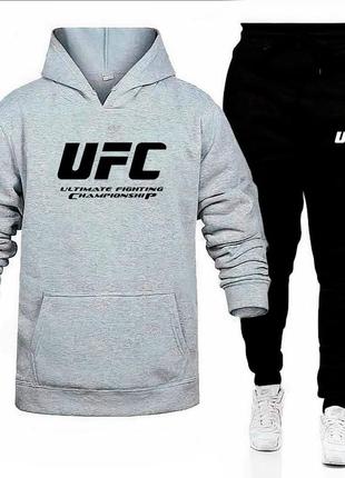 Худі сірий +штани бренд ufc