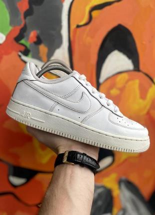 Nike air force кроссовки 38 размер кожаные белые оригинал