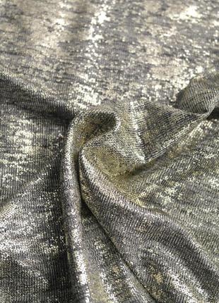 Брендовая блузка с золотистым напылением "f&f" с открытыми плечами. размер uk14/eur42.6 фото