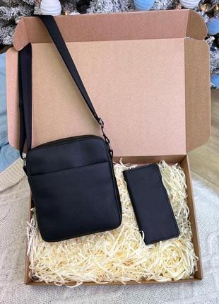 Подарочный набор 🎁 сумка и клатч из натуральной кожи