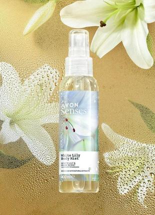 Освежающий лосьон-спрей для тела «белая лилия» avon, 100 мл1 фото