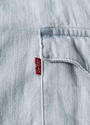Levi's джинсовая рубашка оригинал (l)5 фото