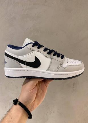 Жіночі шкіряні сірі кросівки в стилі nike air jordan 🆕 найк джордан