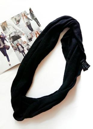 Чернный шарф-снуд h&m.1 фото