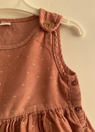 Вельветовый сарафан девочке5 фото