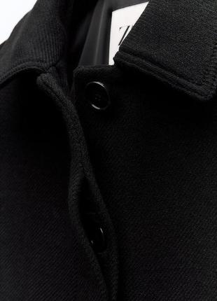 Пальто на основе шерсти с рубашечным комиром8 фото