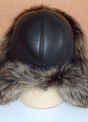 Шапка ушанка (нат.мех) р.54-56