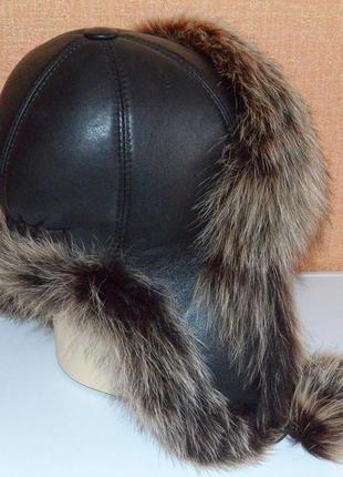 Шапка ушанка (нат.мех) р.54-56