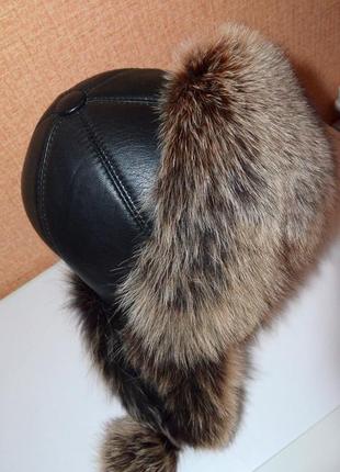 Шапка ушанка (нат.мех) р.54-56