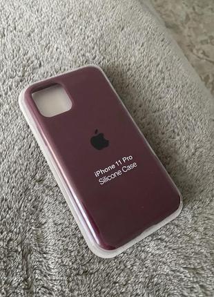 Чехол на iphone 11 pro marsala1 фото