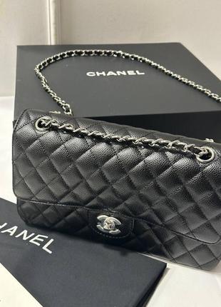 Сумка chanel caviar стеганая на цепочке2 фото