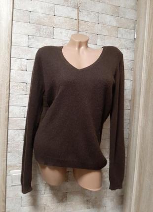 Свитер пуловер джемпер из кашемира шоколадного цвета