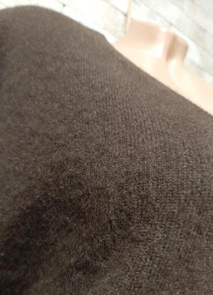 Свитер пуловер джемпер из кашемира шоколадного цвета3 фото