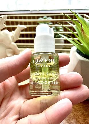 Заспокійливий коктейль з конопляною олією lumene calming hemp oil-cocktail