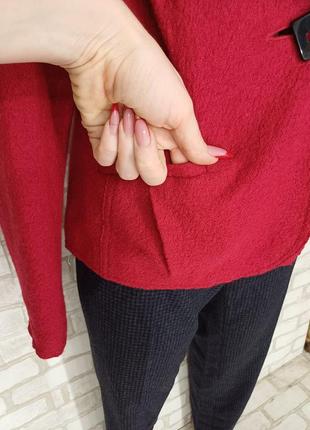 Фирменный marks & spenser мега тёплый пиджак/жакет на 60% шерсть, размер л-хл8 фото
