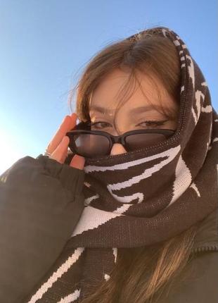 Зимний шарф униаекс в аниме стиля и y2k, готический, дрилл,kpop